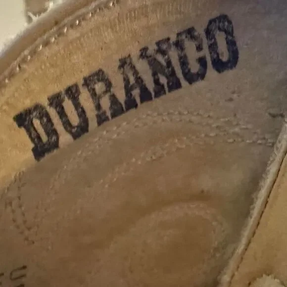 Durango DB541 Men’s Western Cowboy Boots Size 8 EE Tan Leather Pointed Toe Rodeo